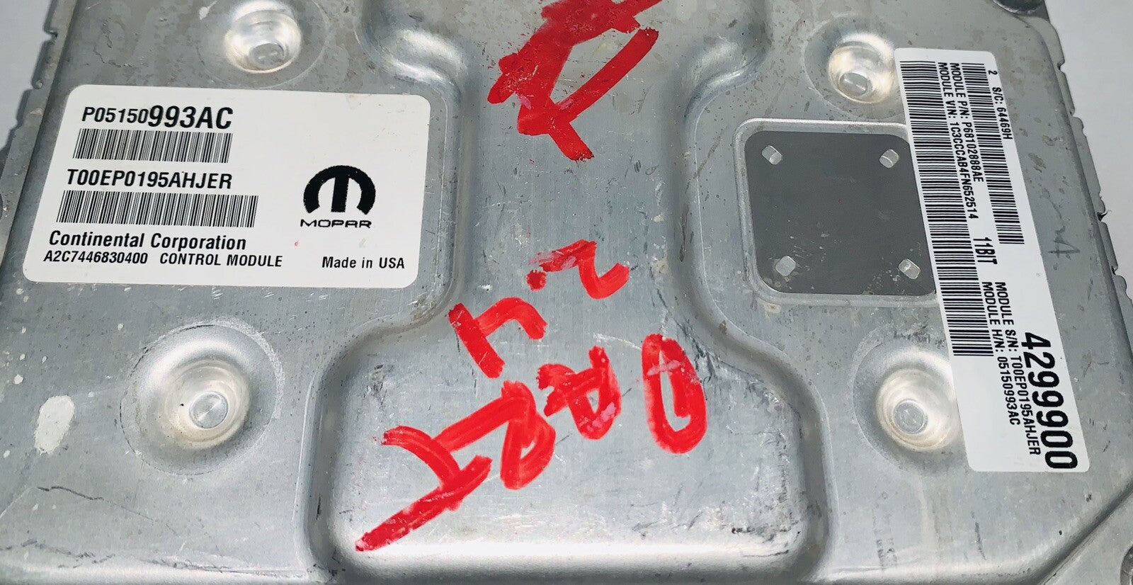 2000 Chrysler ECU P05150993AC P68102888AE