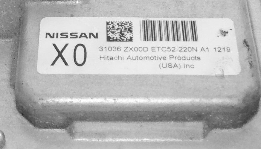 2010-2012 Nissan Altima 2.5L TCU 31036 ZX00D ETC52-220N A1