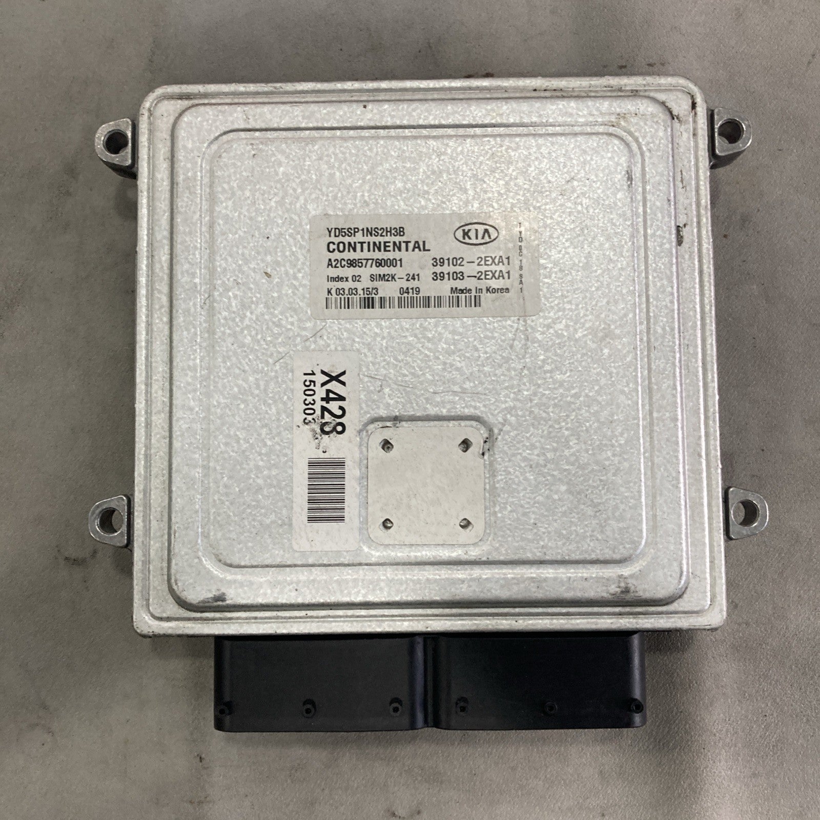 2015 Kia Forte 39102-2EXA1 ECU/ECM 39102-2EXA1
