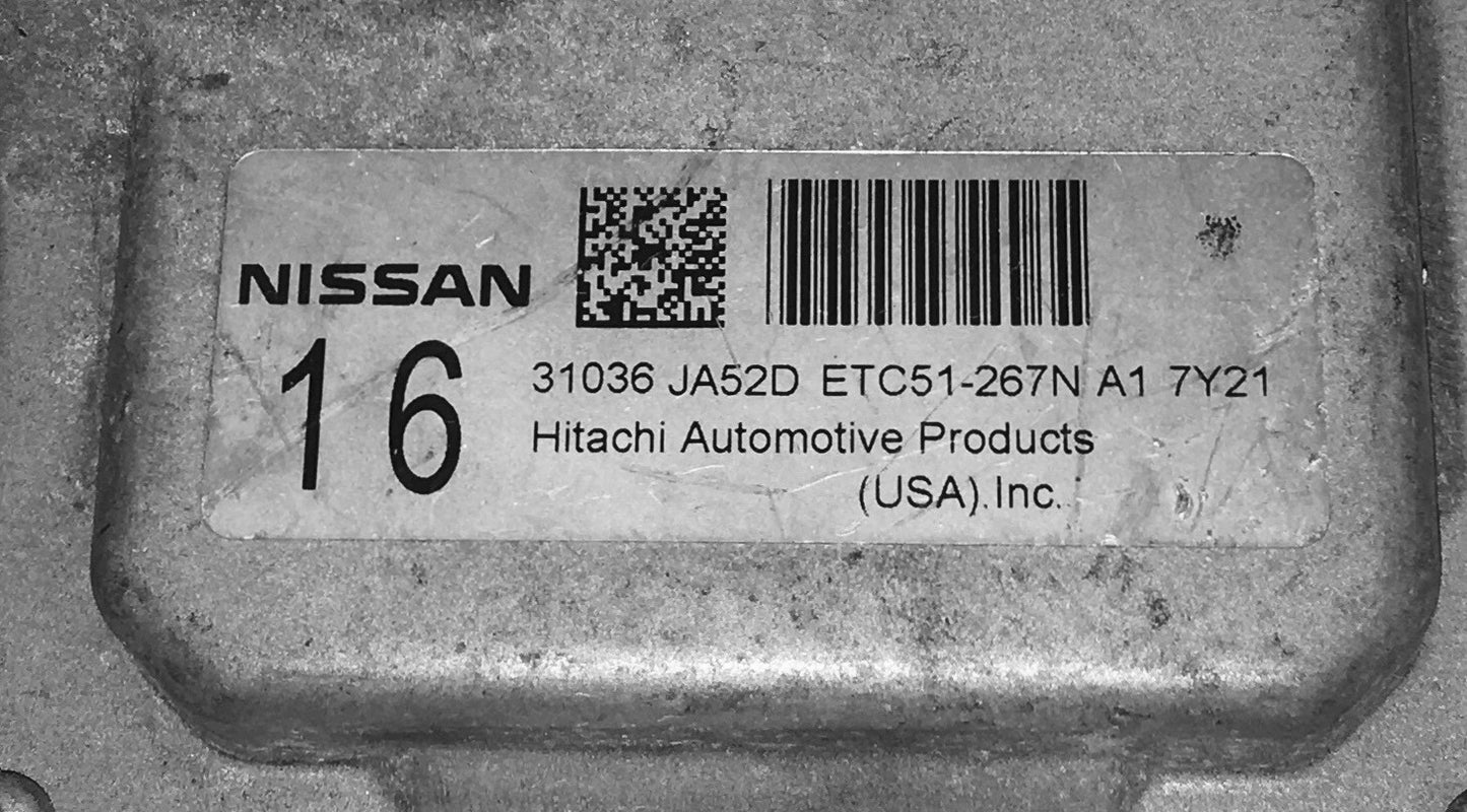 2007 2008 Nissan Altima TCU 31036 JA52D ETC51-267N A1