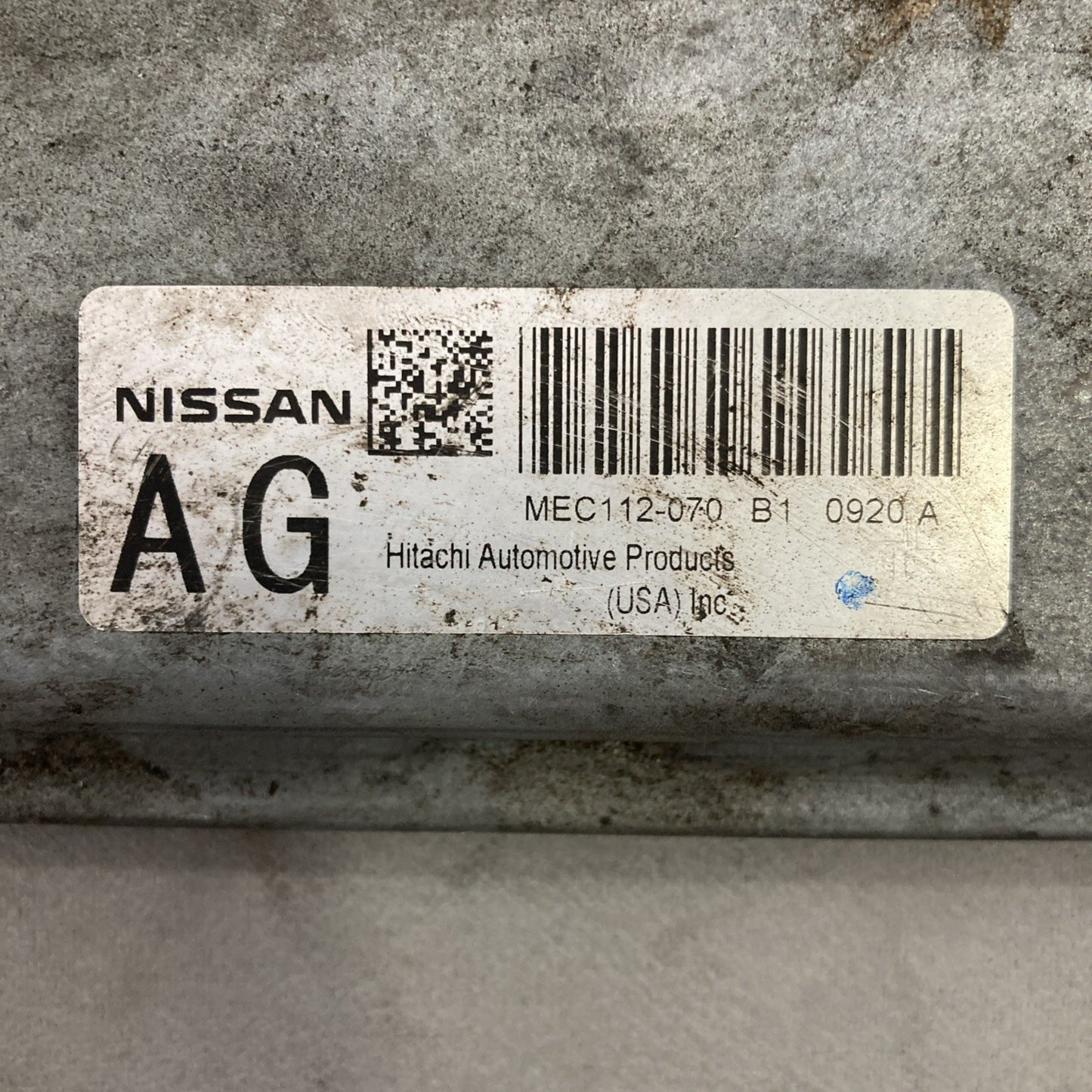 2009-2011 Nissan Maxima ECU/ECM MEC112-070 B1
