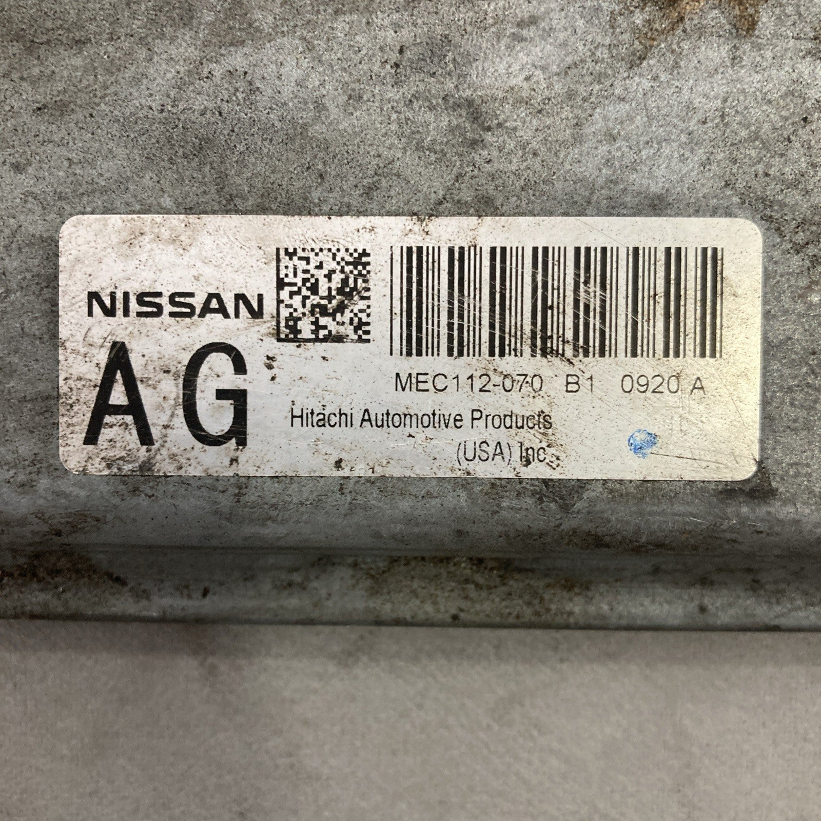 2009-2011 Nissan Maxima ECU/ECM MEC112-070 B1