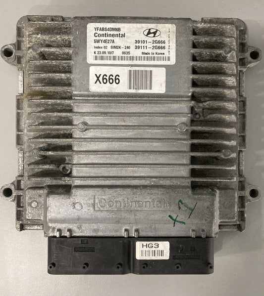 2011 2012 2013 2014 Hyundai Sonata ECM 39101-2G666