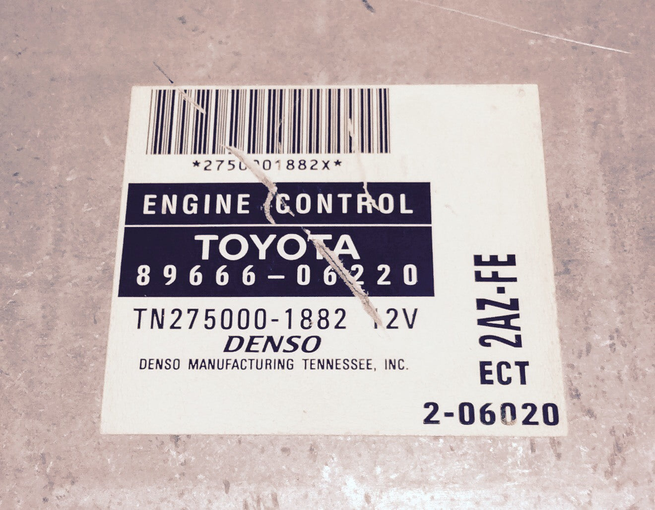 2002 Toyota Camry ECU 89666-06220