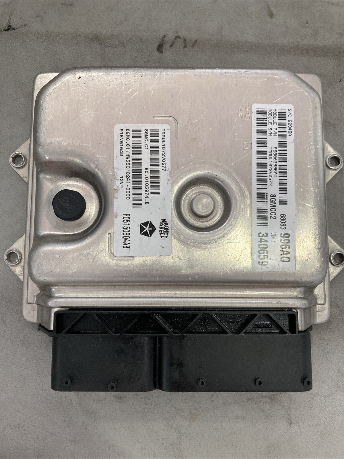 2012 Fiat 500 ECU/ECM P68083996AO