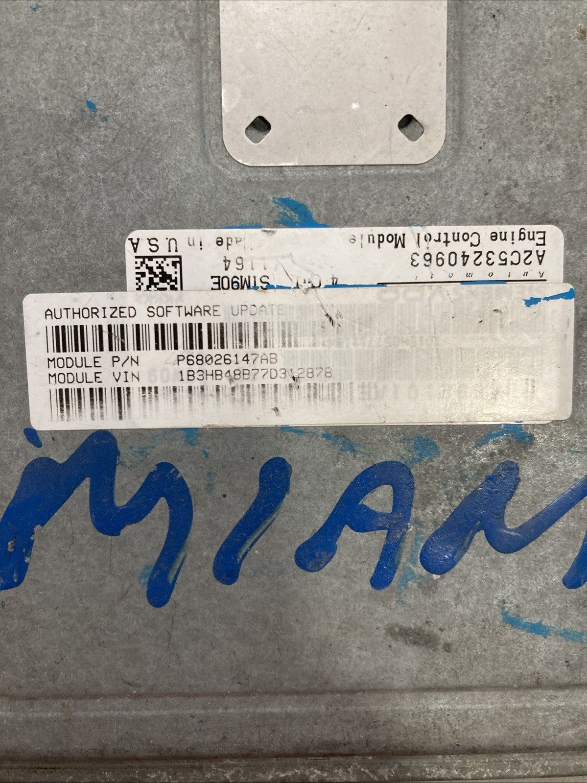 2007 Dodge Caliber 2.0L ECU/ECM P68026147