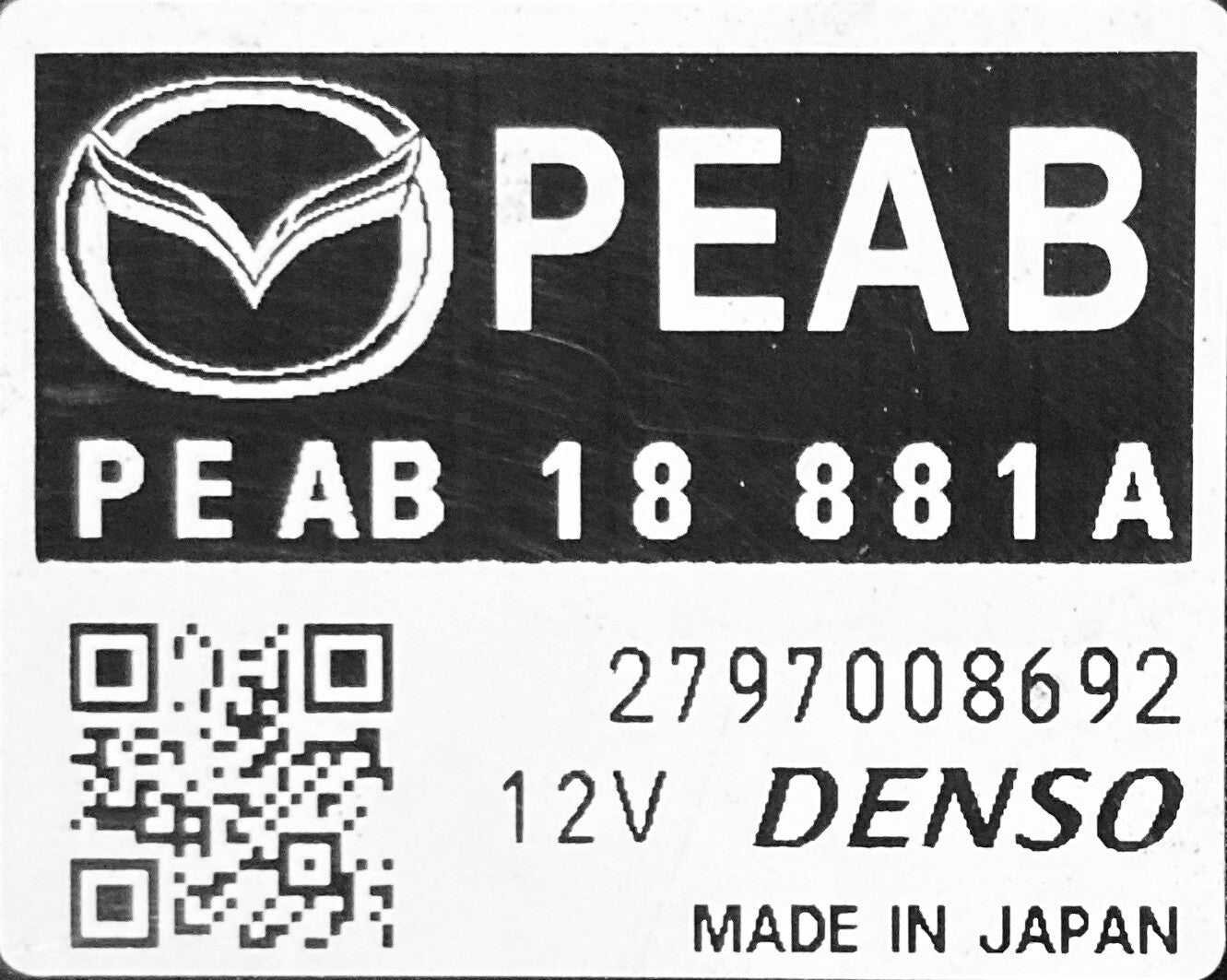 2014 Mazda 3 ECM PEAB 18 881A
