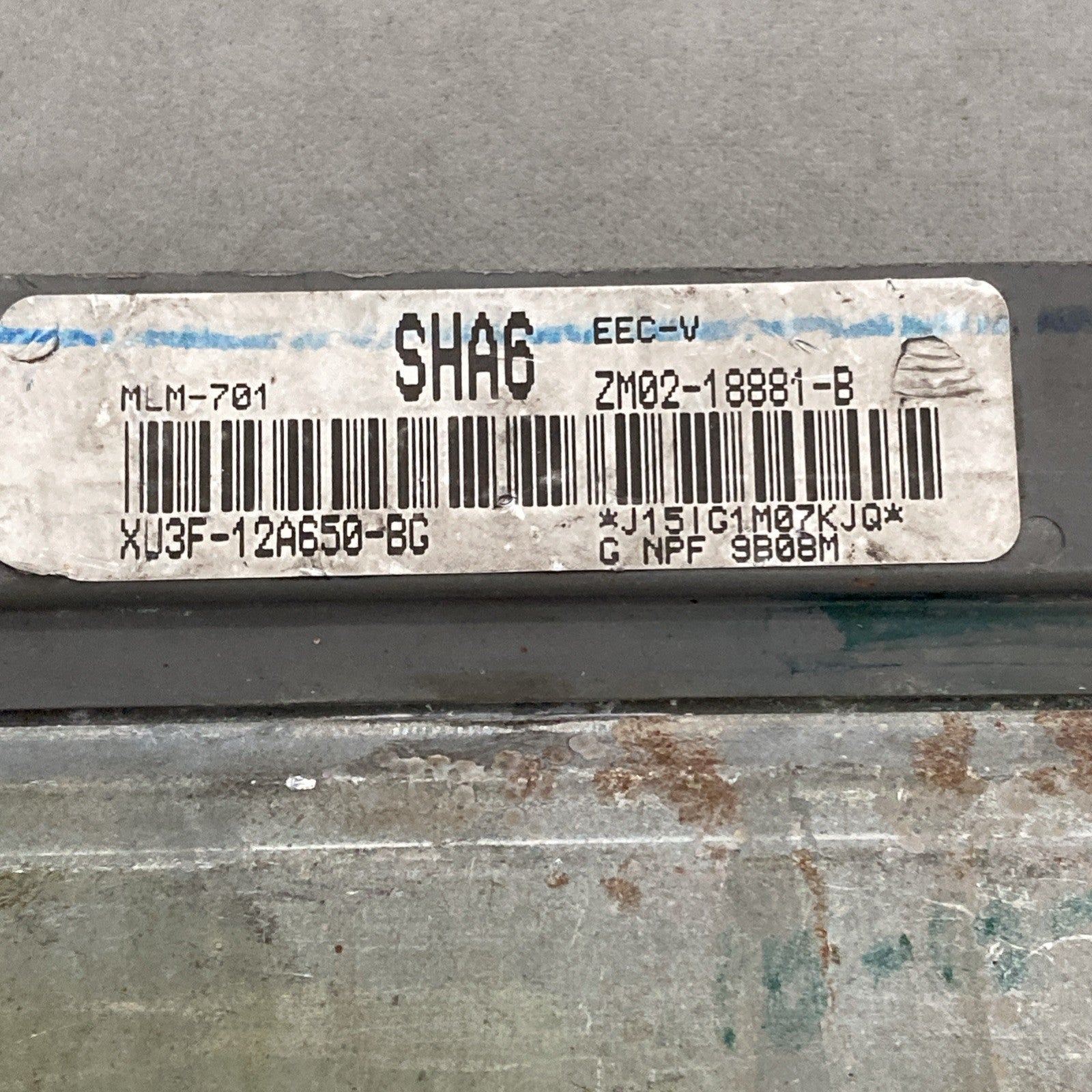 1999 Mazda Protege 1.8L ECU/ECM XU3F-12A650-BG