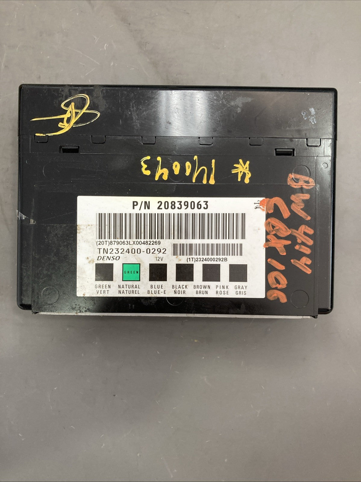 2010 GMC Acadia Body Control Module 20839063