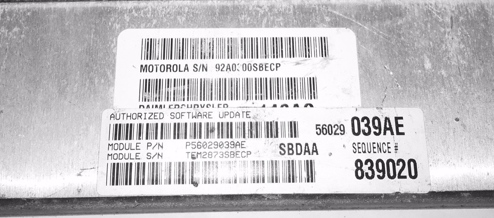 2004 Dodge Durango ECU P56029039AE