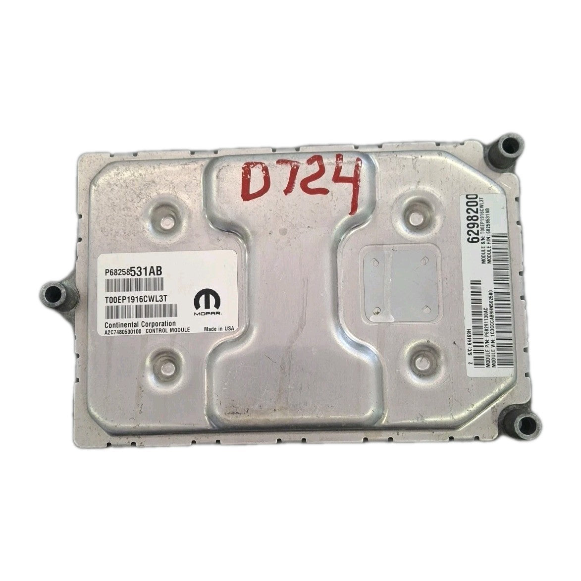 2017 Jeep Cherokee 2.0L ECU/ECM P68258531AB *VIN PROGRAMMED*