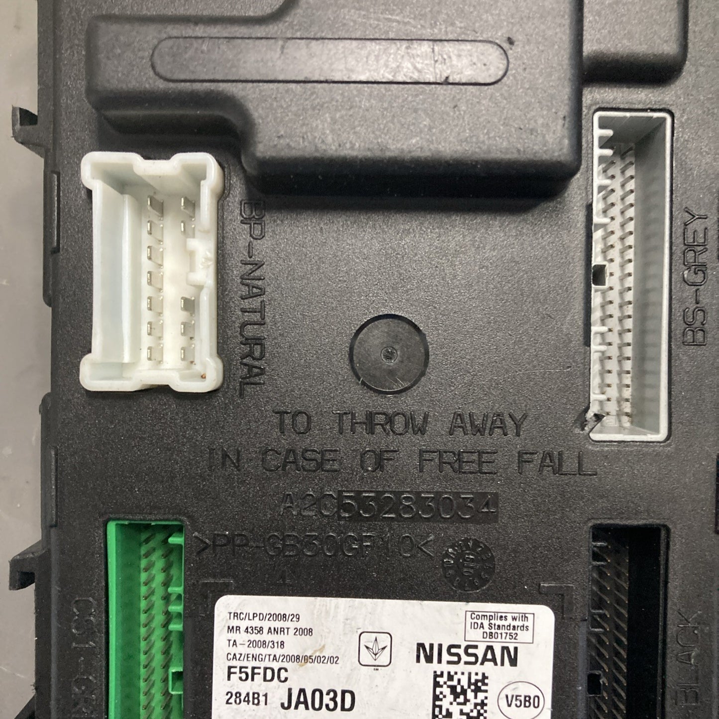 2010-2011 Nissan Altima Body Control Module 284B1 JA03D