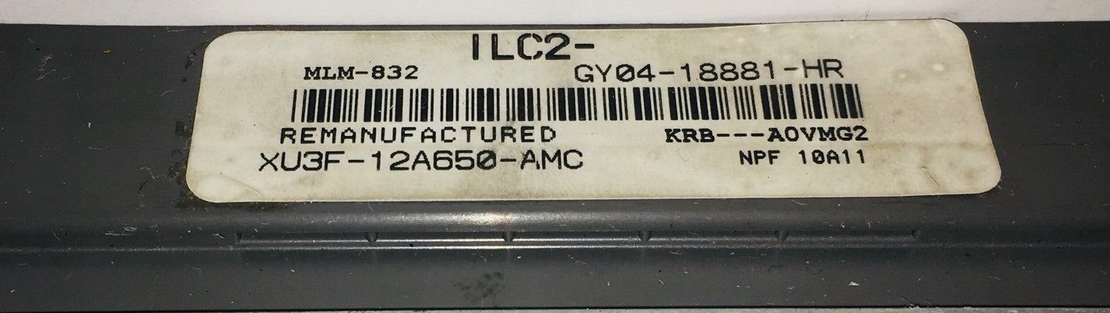 2001 Ford Mazda ECU XU3F-12A650-AMC 
