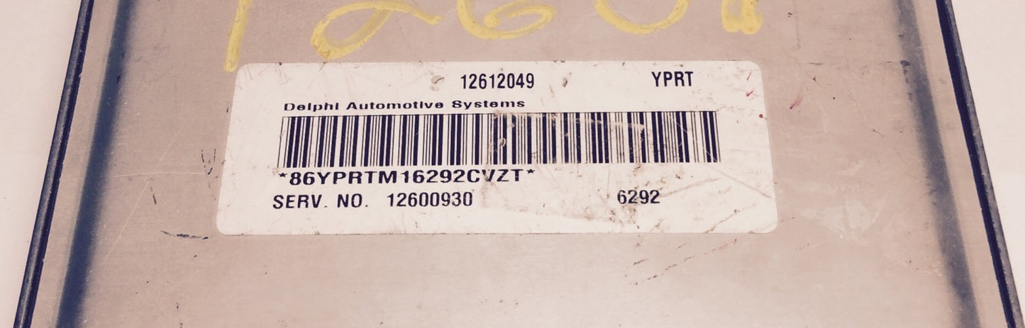 2006-2008 Pontiac Grand Prix ECU 12612049