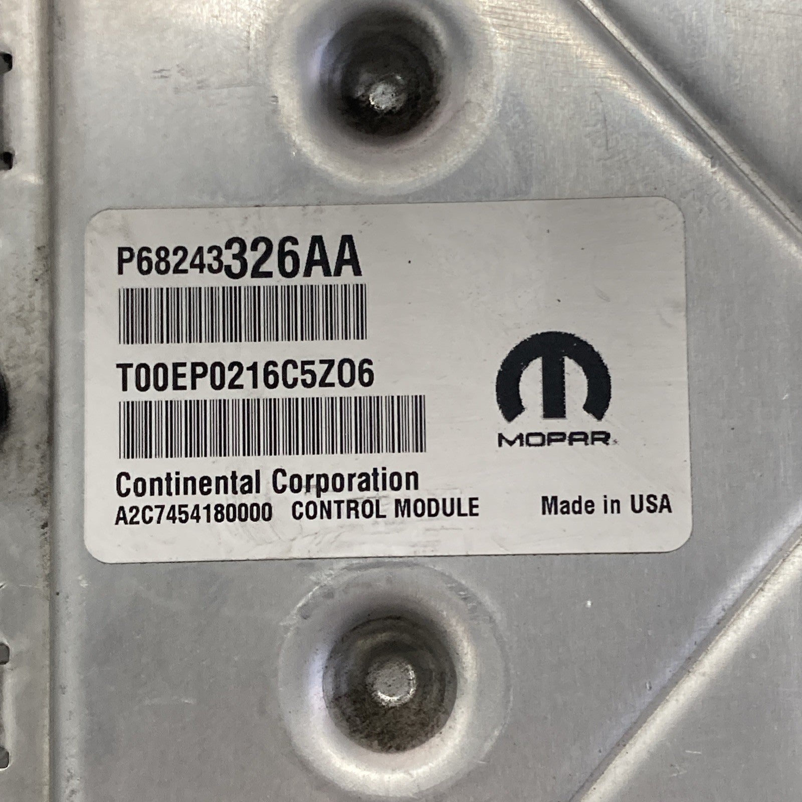 2016-2017 Jeep Grand Cherokee 3.6L ECU/ECM P68243326AA