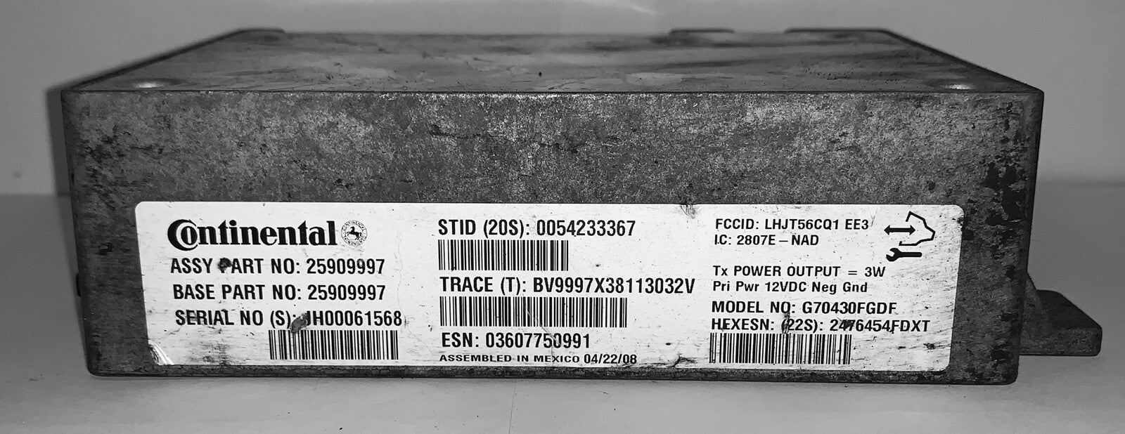 2008 Corvette C6 OEM 25909997