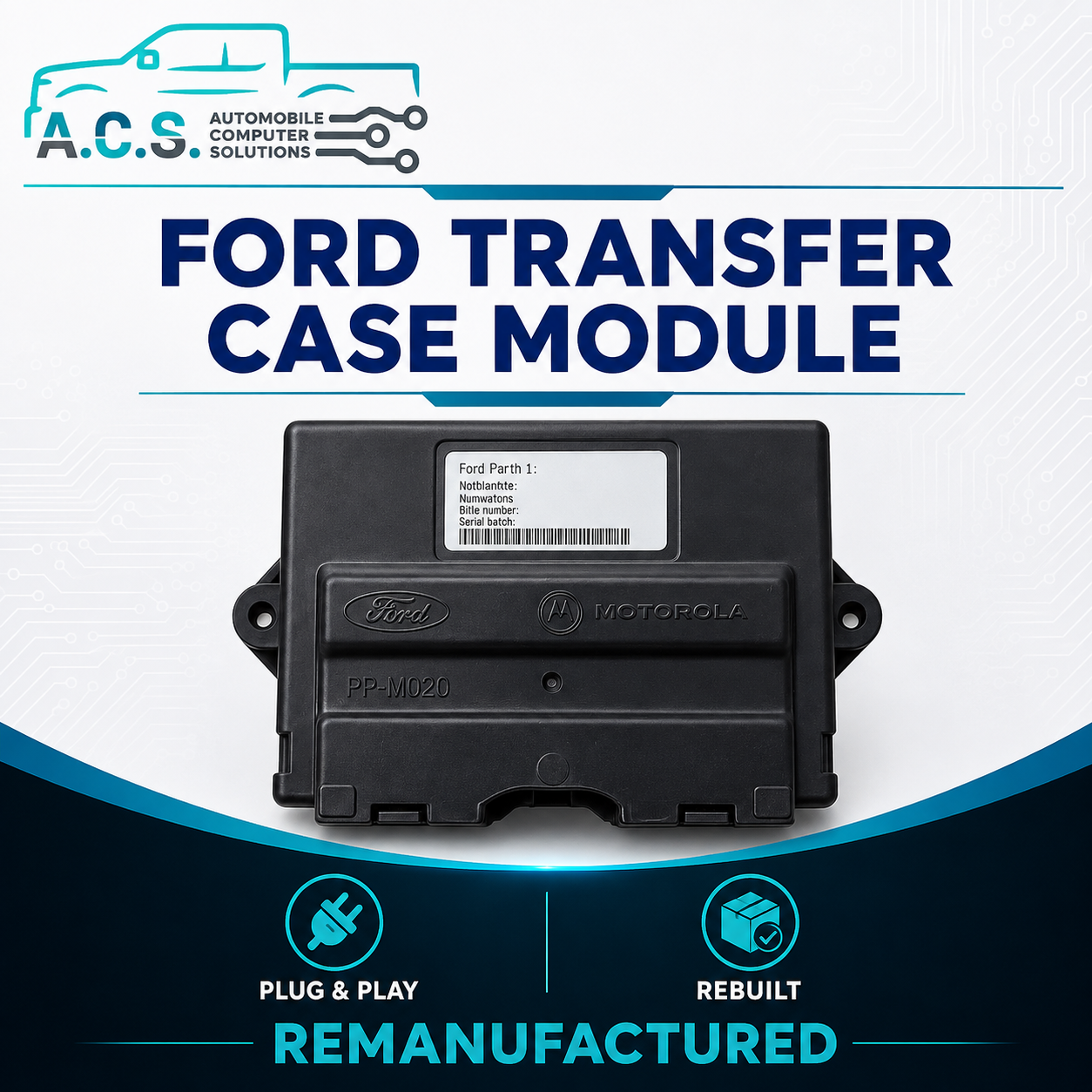 Rebuilt Ranger Explorer Sport Trac Transfer Case Control Module 1L54-7H417-AE