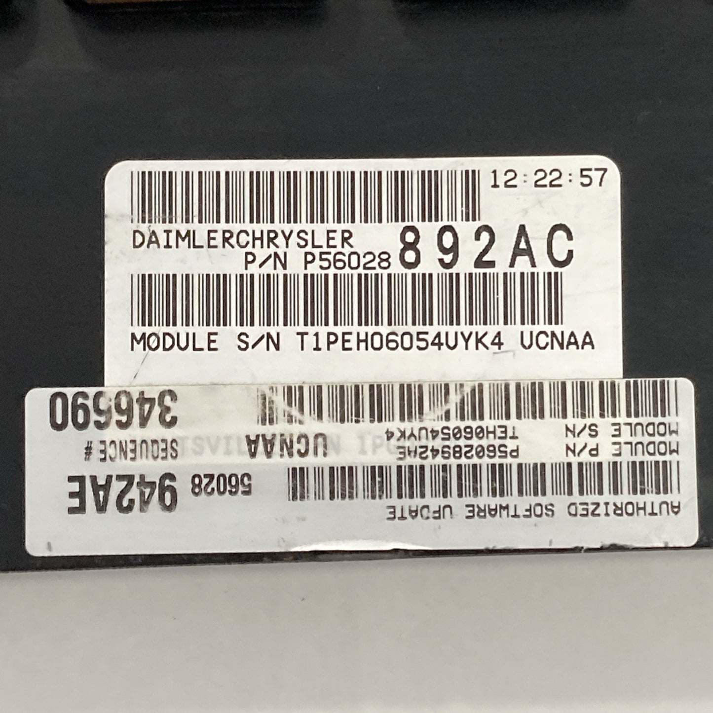 2005 Dodge RAM 1500 4.7L ECU/ECM P56028892AC *VIN PROGRAMMED*