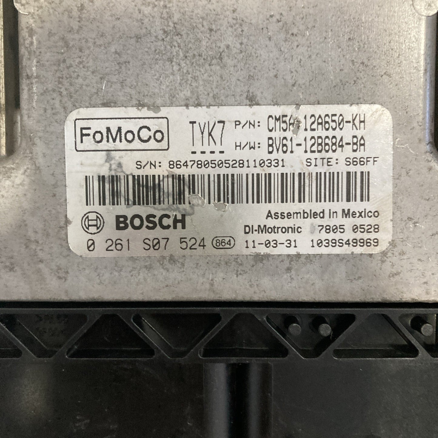 2012 Ford Focus ECU/ECM CM5A-12A650-KH
