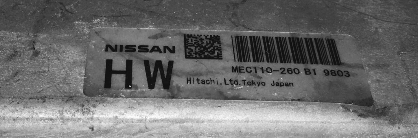 2009 Nissan Altima ECU MEC110-260 B1