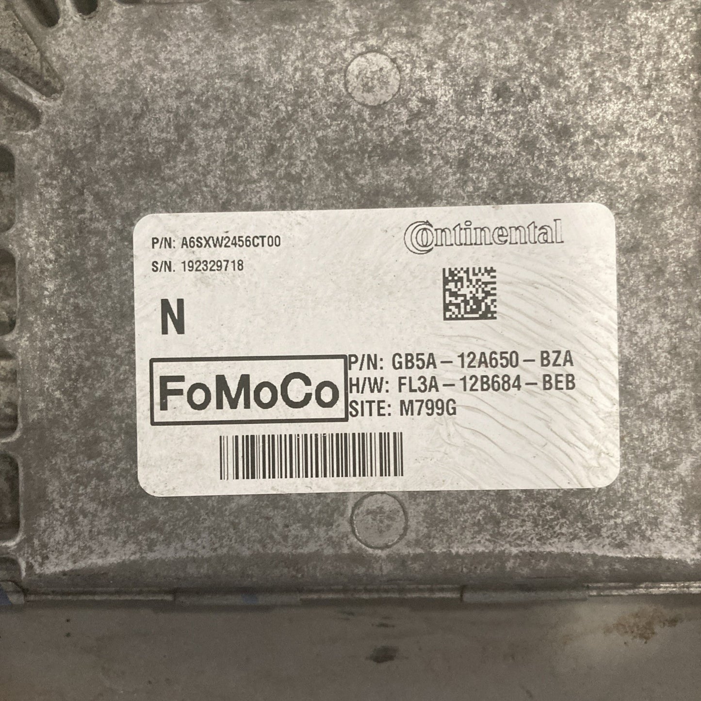 2016 - 2019 Ford Explorer 3.5L  ECU/ECM GB5A-12A650-BZA