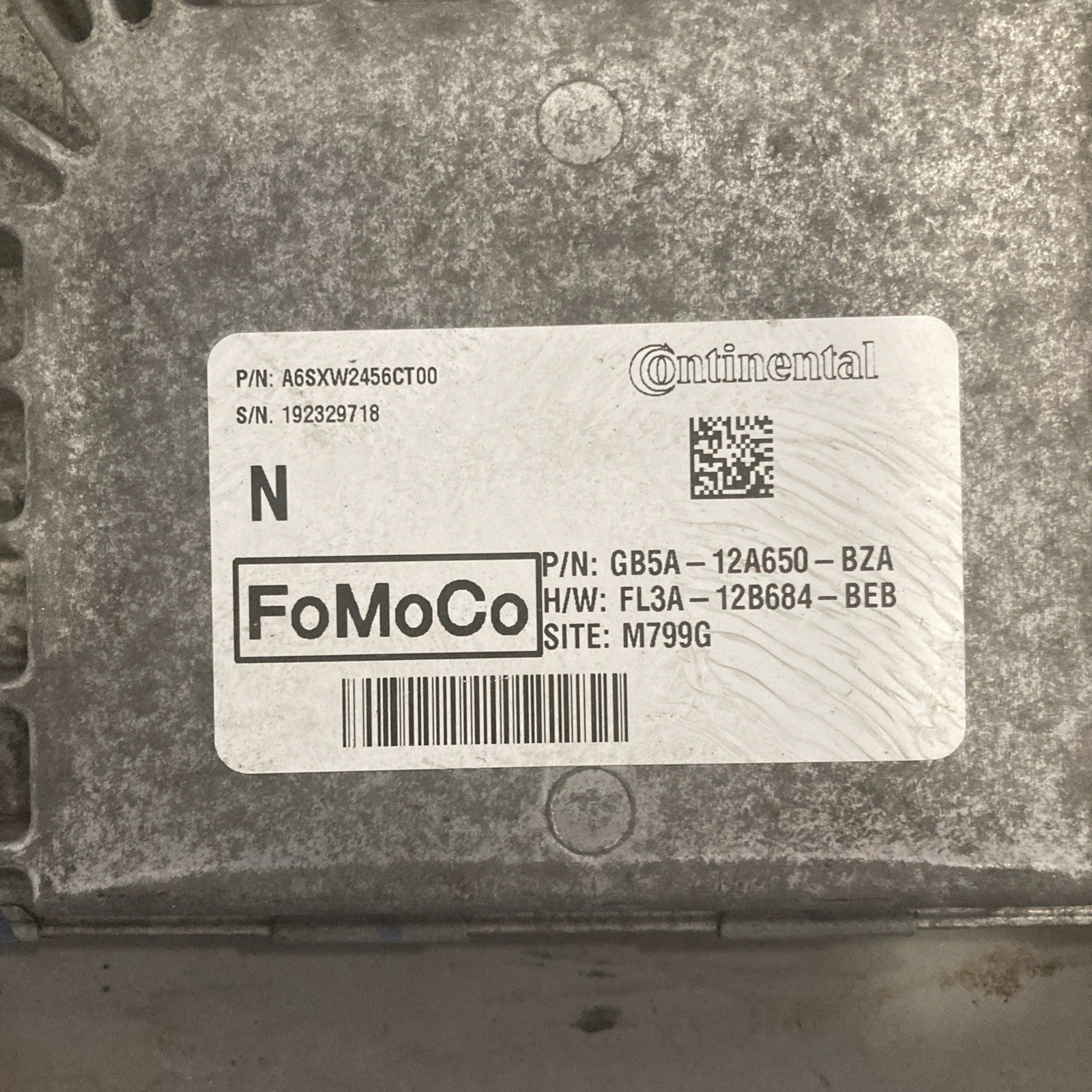 2016 - 2019 Ford Explorer 3.5L  ECU/ECM GB5A-12A650-BZA