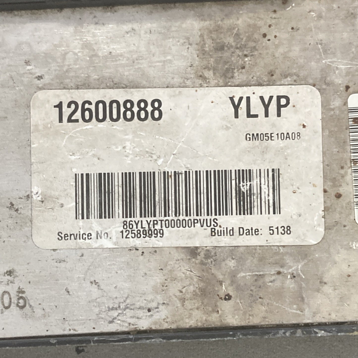 2005-2006 Saturn Ion ECU/ECM 12600888
