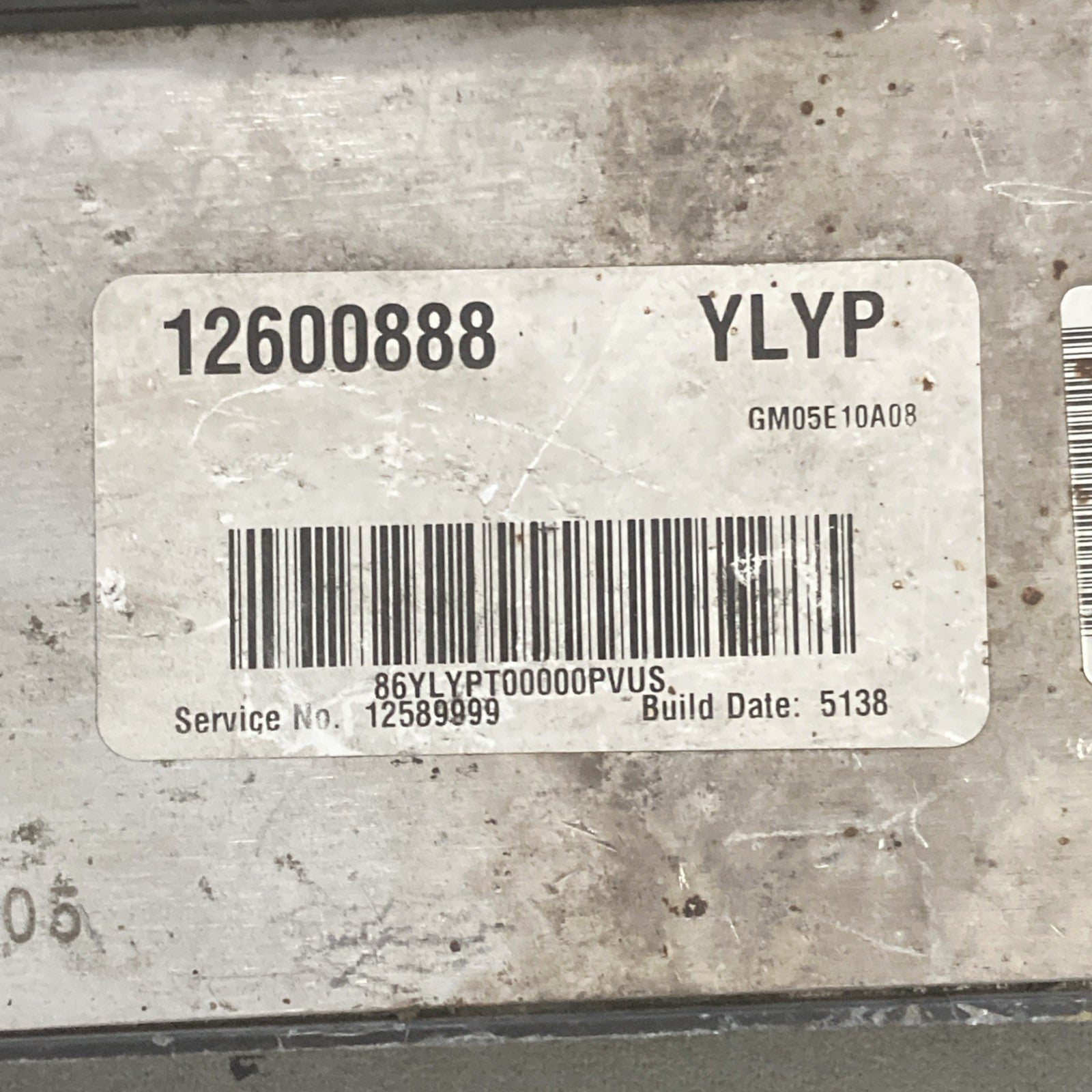 2005-2006 Saturn Ion ECU/ECM 12600888