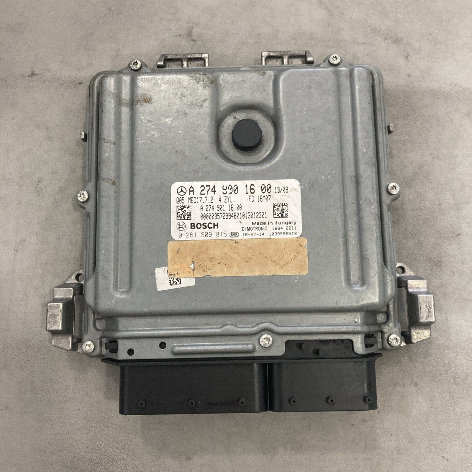 2015-2018 Mercedes-Benz C300 2.0L ECU/ECM A 274 900 16 00