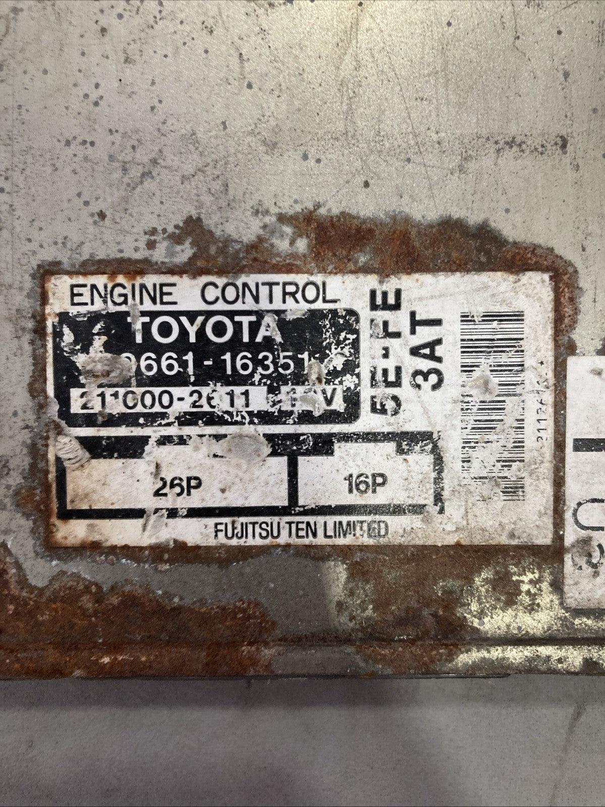 1995-1996 Toyota Tercel 89661-16351