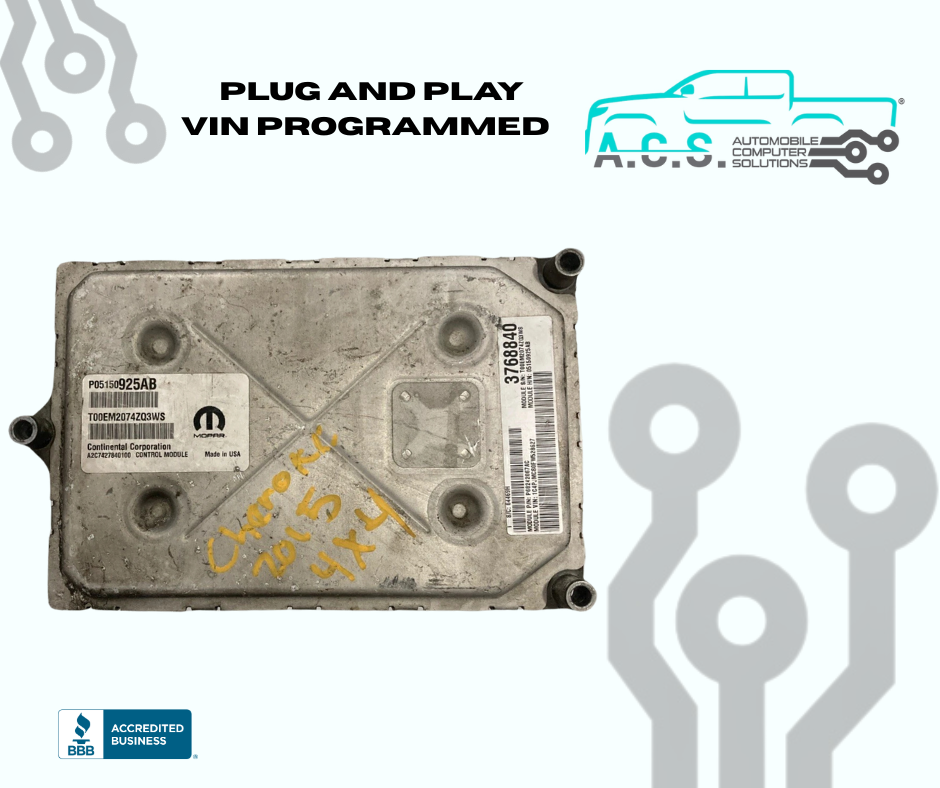 2015 Jeep Cherokee 3.2L ECU/ECM P05150925AB *VIN PROGRAMMED*