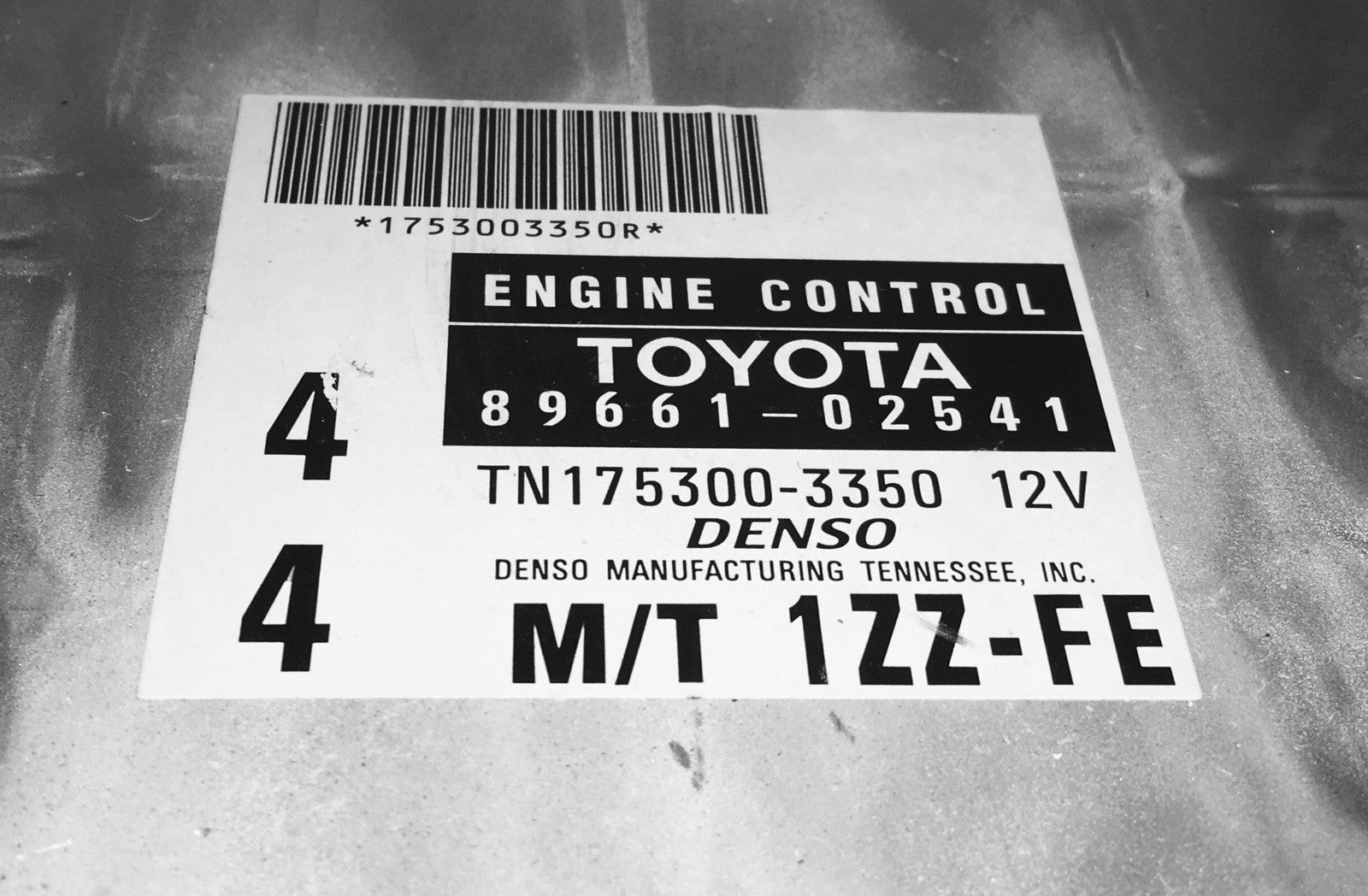 1999 Toyota Corolla ECU 89661-02541