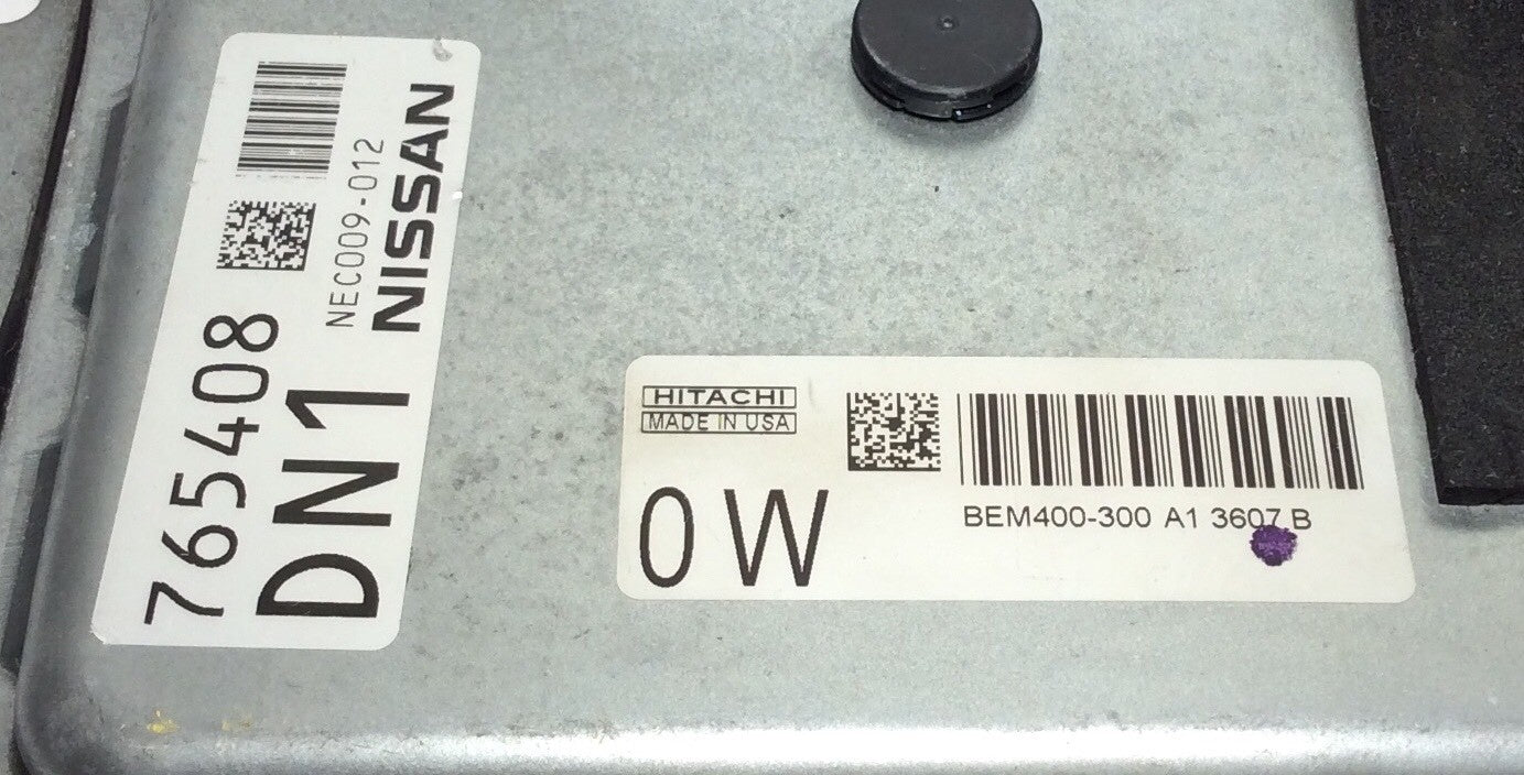2013 2014 Nissan Altima ECU BEM400-300 A1 NEC009-012
