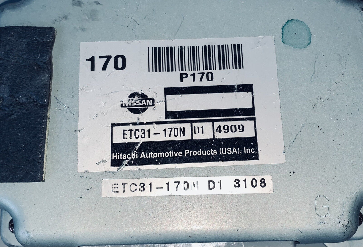 2005 2006 Nissan Altima ECU ETC31-170N D1