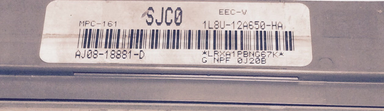 2001 Mazda Tribute ECU 1L8U-12A650-HA