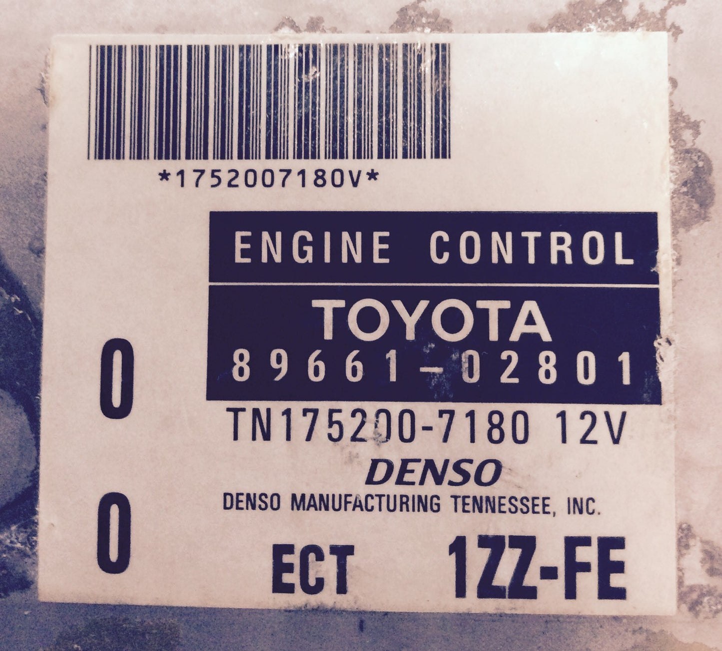 2001-2002  Corolla ECU 89661-02801