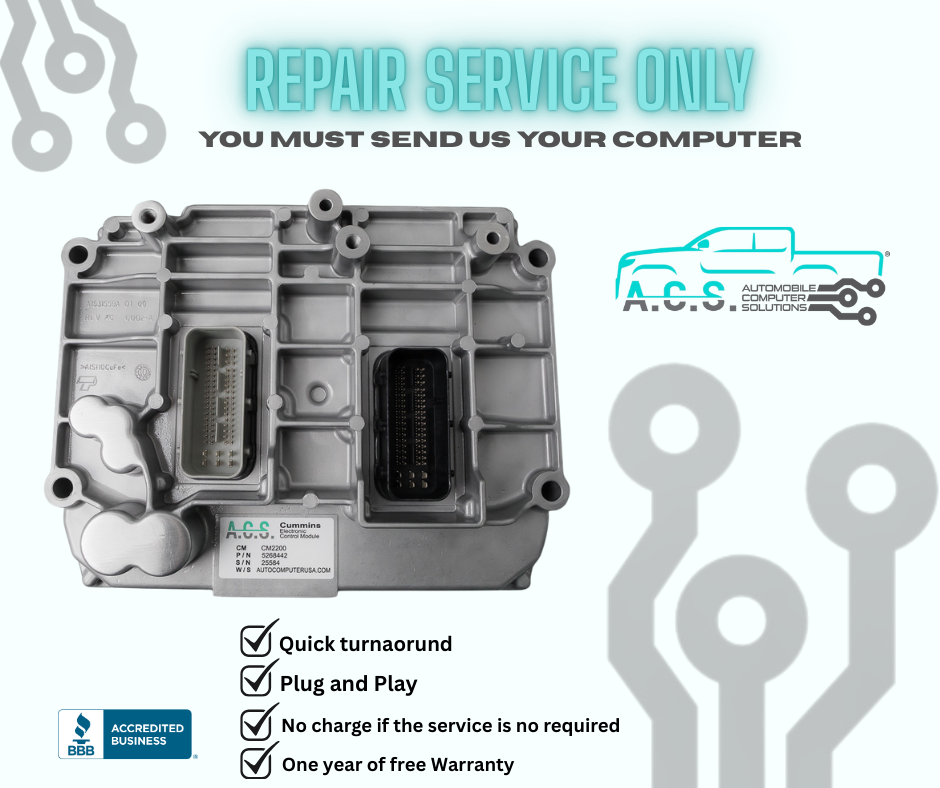 2010 - 2012 Dodge Ram 6.7L Cummins ECM PCM ECU 5268444 Repair & Return ...