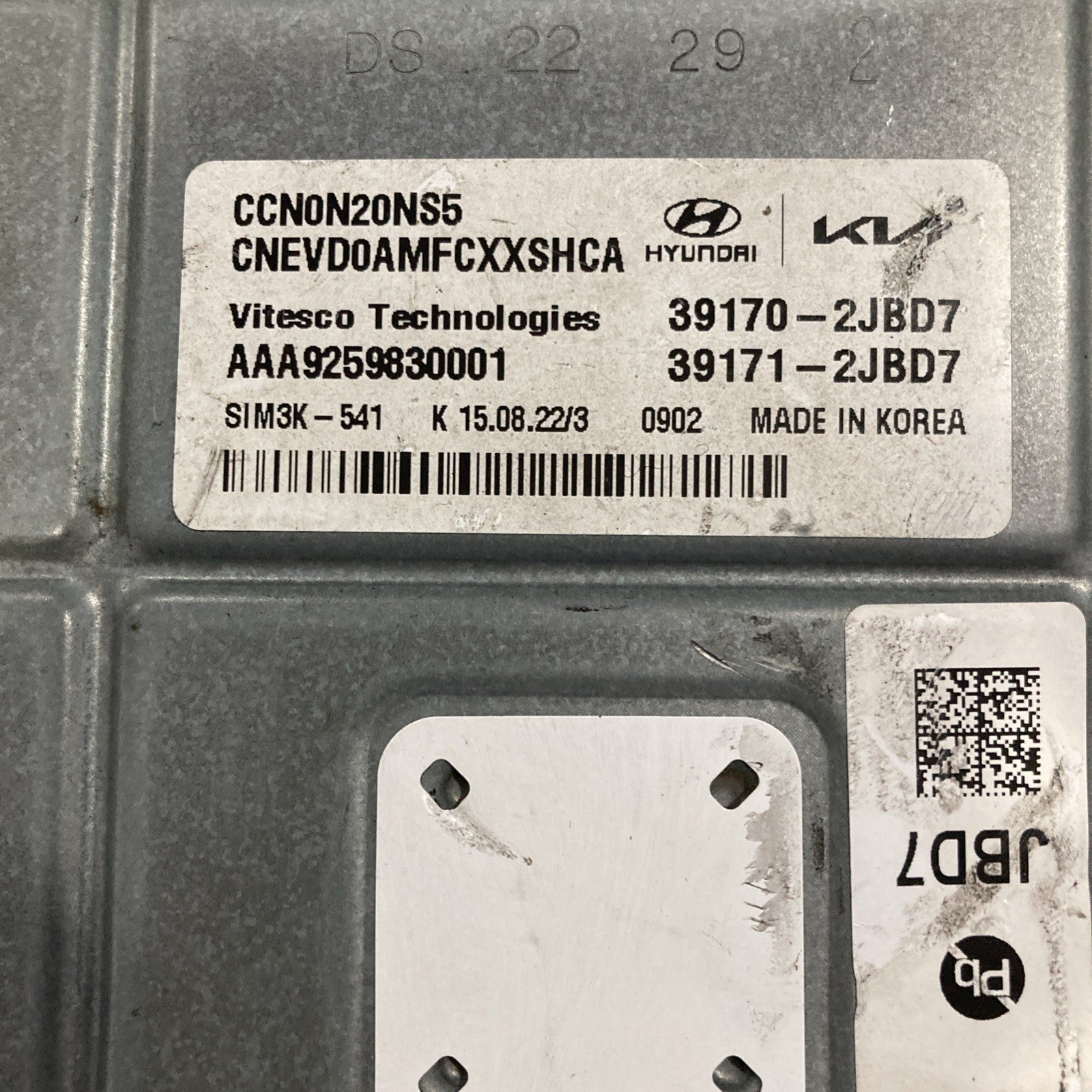 2023 Hyundai Elantra ECU/ECM 39170-2JBD7