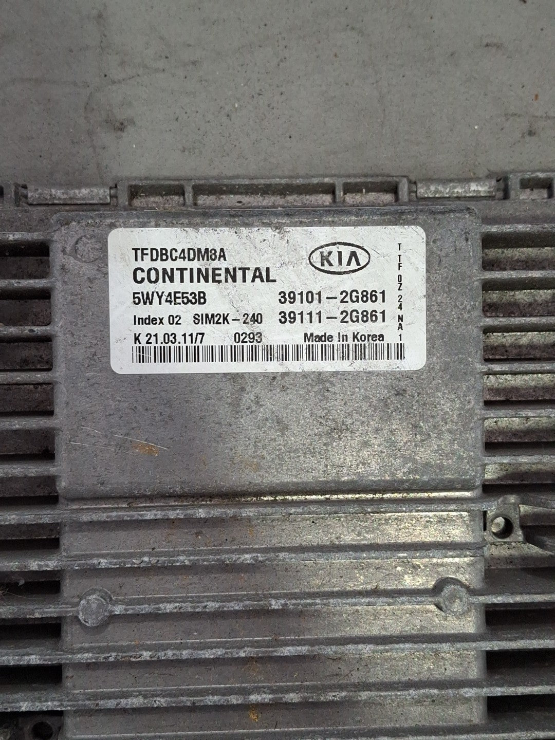 Kia Optima ECU/ECM 39101-2G861