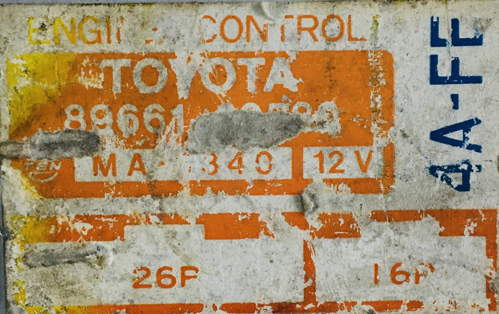 1990 1991 1992 Toyota Celica ECM 89661-20580