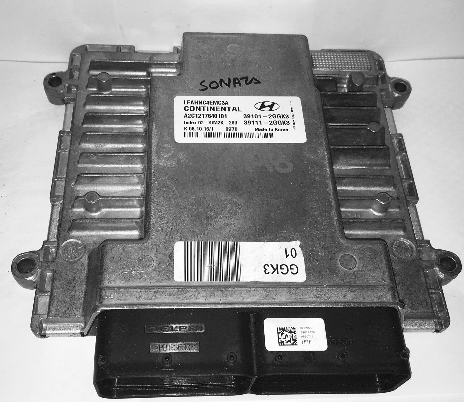 2017 Hyundai Sonata ECU 39101-2GGK3