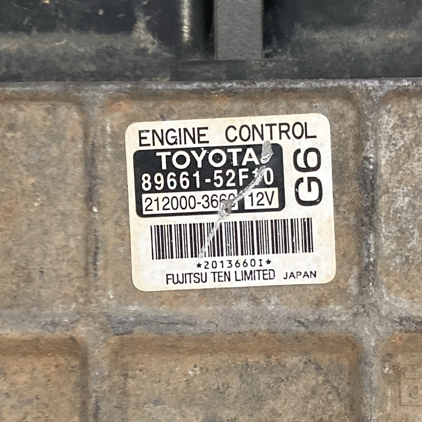2006-2007 Toyota Yaris ECU/ECM 89661-52F10
