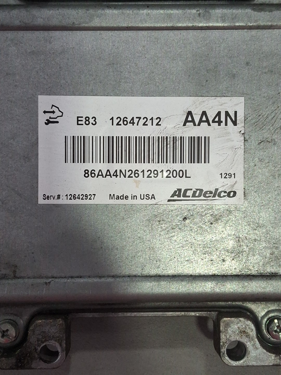 Chevrolet Cruze ECU/ECM 12647212