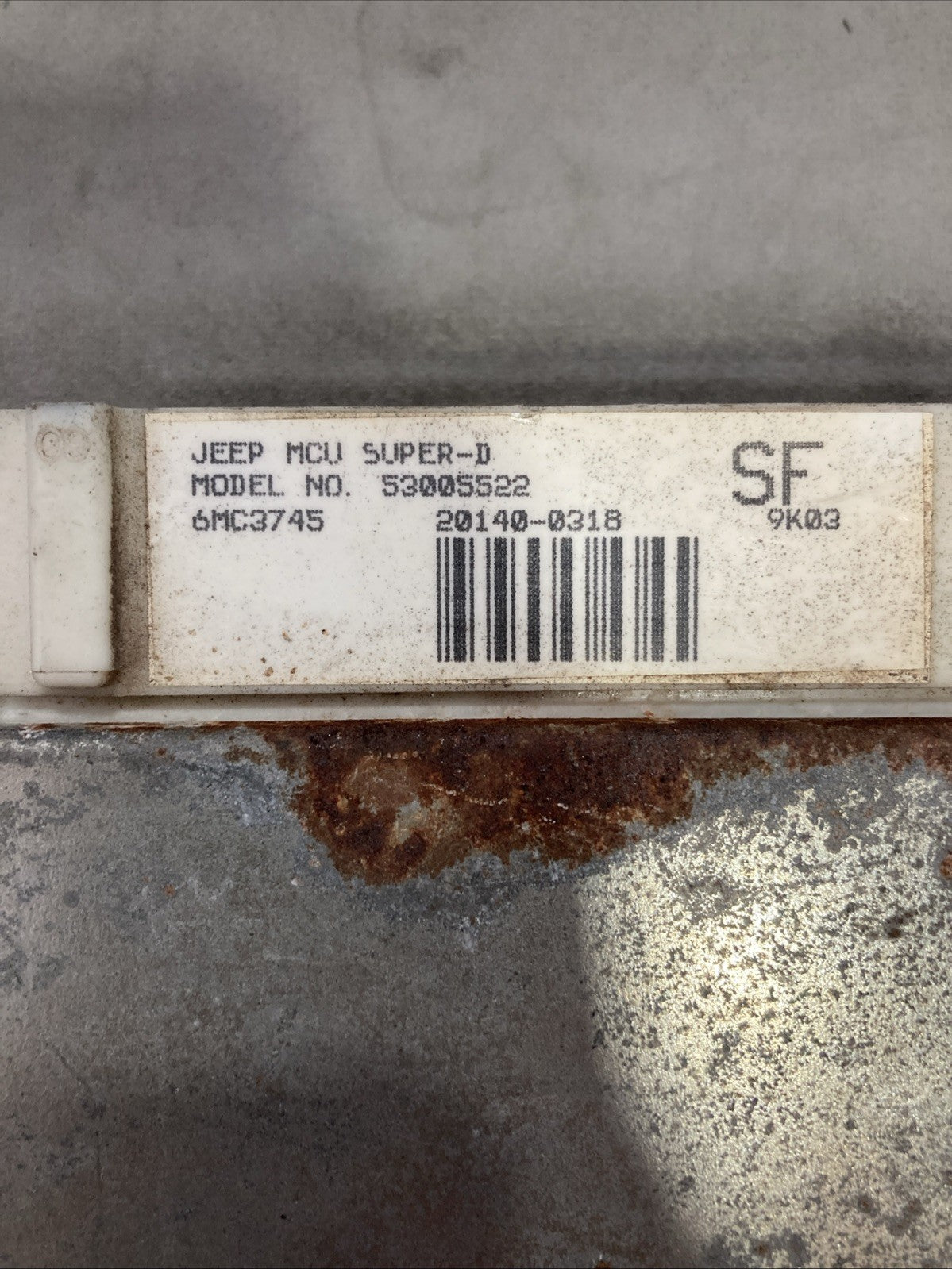 1987-1990 Jeep YJ Wrangler ECU/ECM 53005522