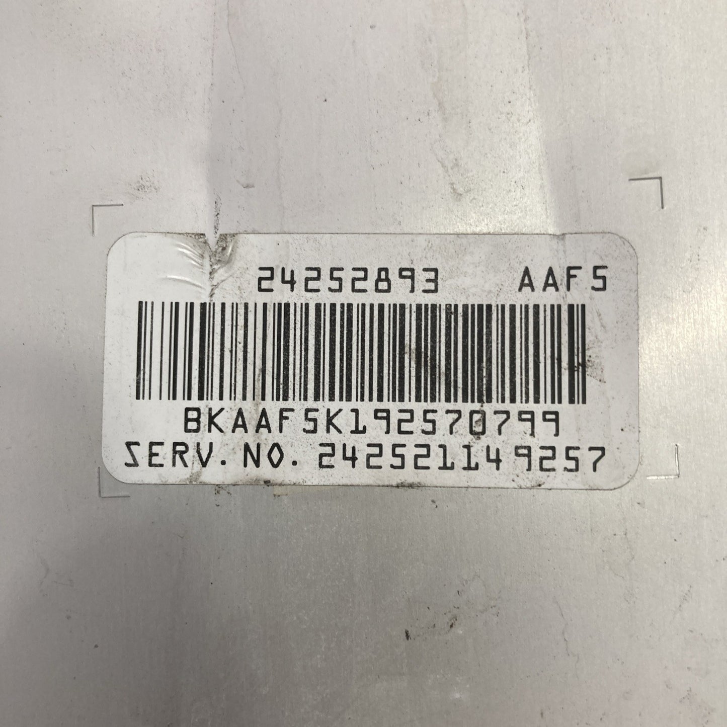 2010 Chevy Cobalt Transmission Control Module 24252893