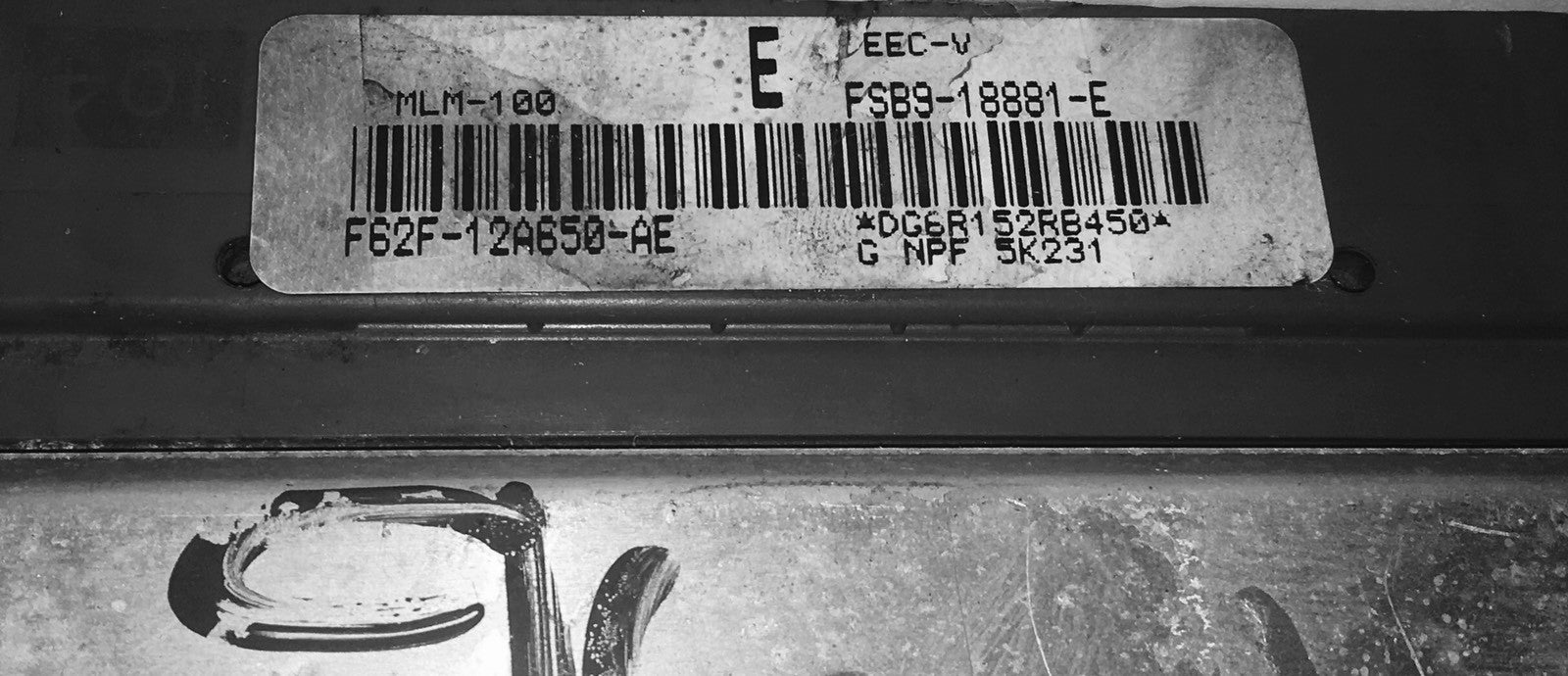 1996 Mazda 626 ECU F62F-12A650-AE 