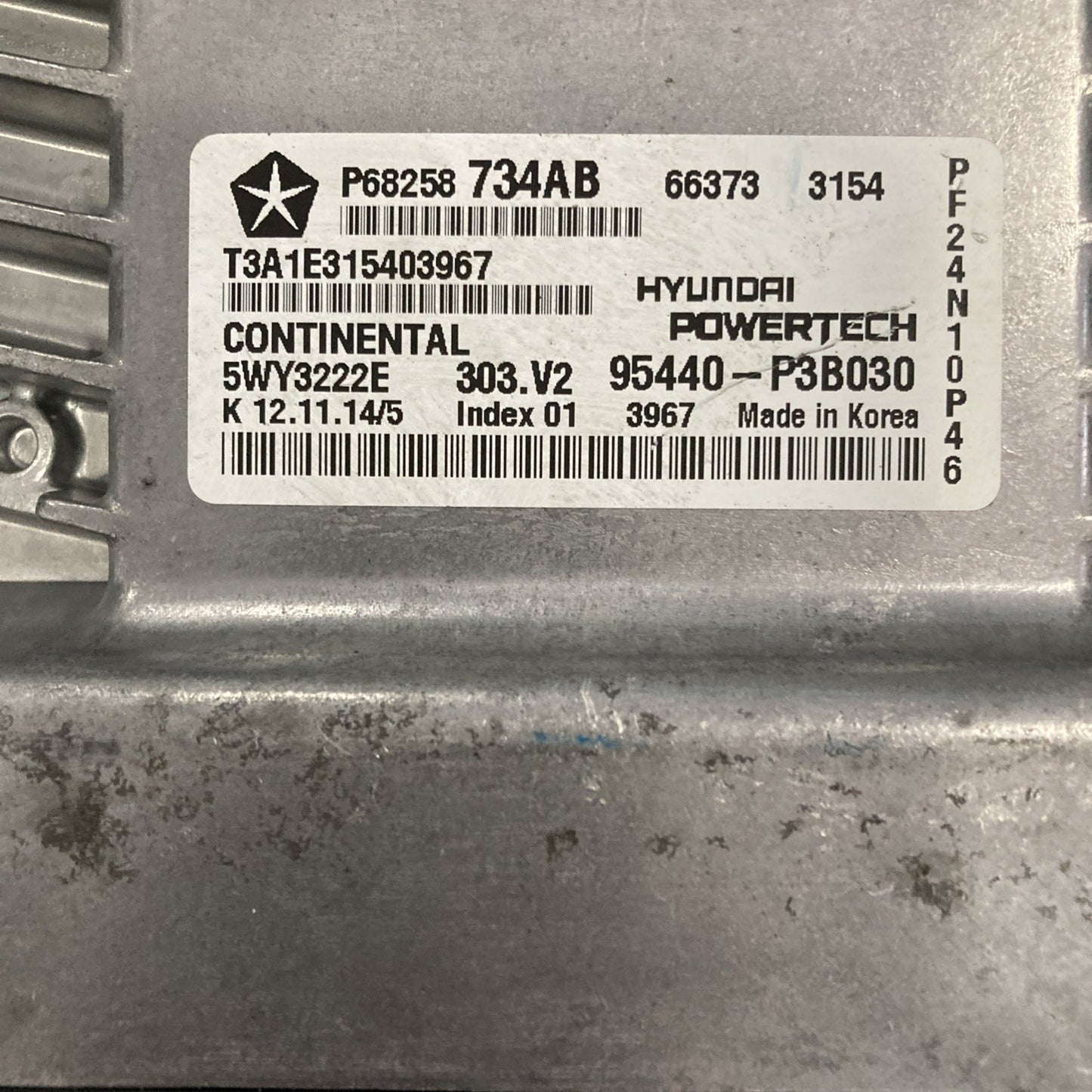 2013-2015 Dodge Dart TCU/TCM 95440-P3B030