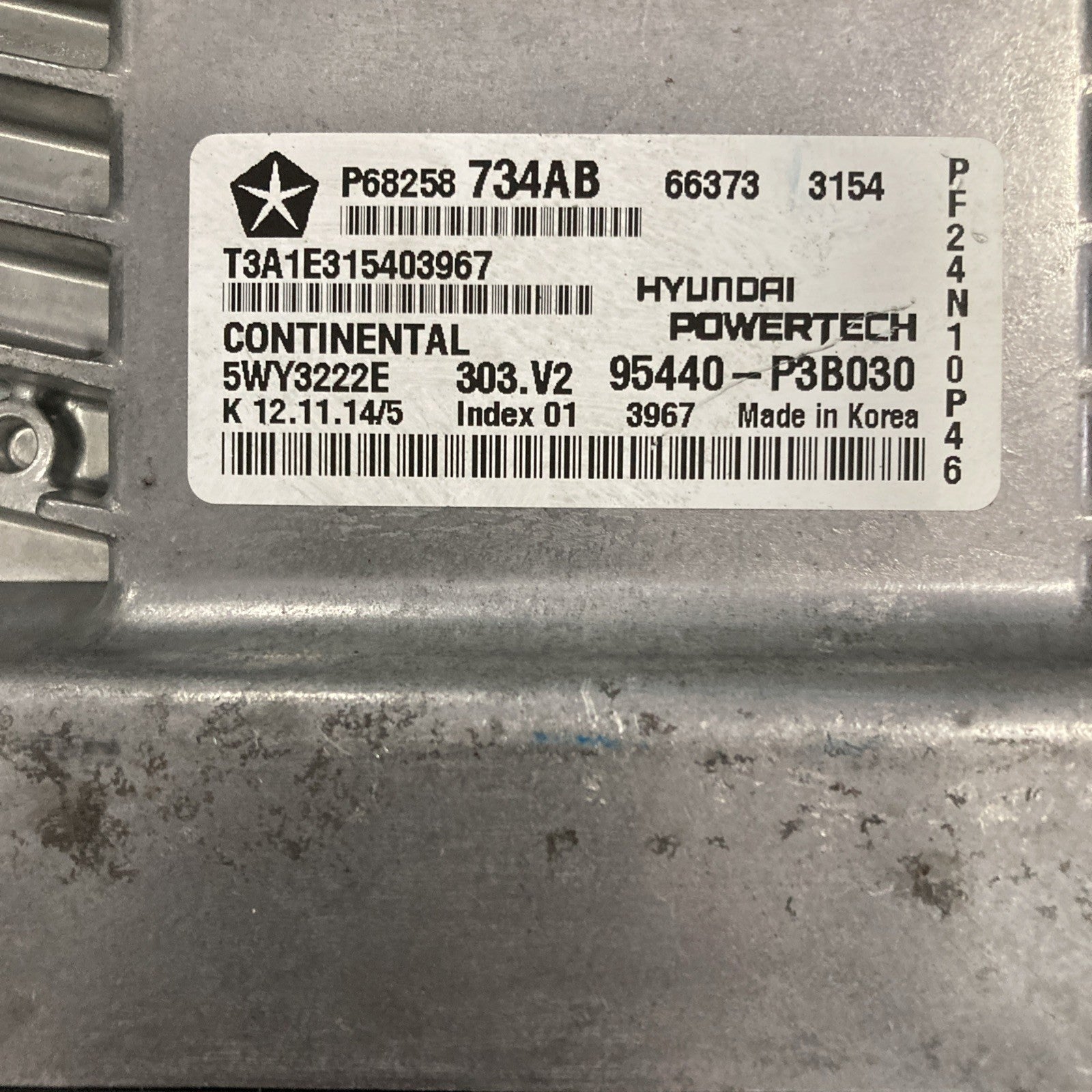 2013-2015 Dodge Dart TCU/TCM 95440-P3B030