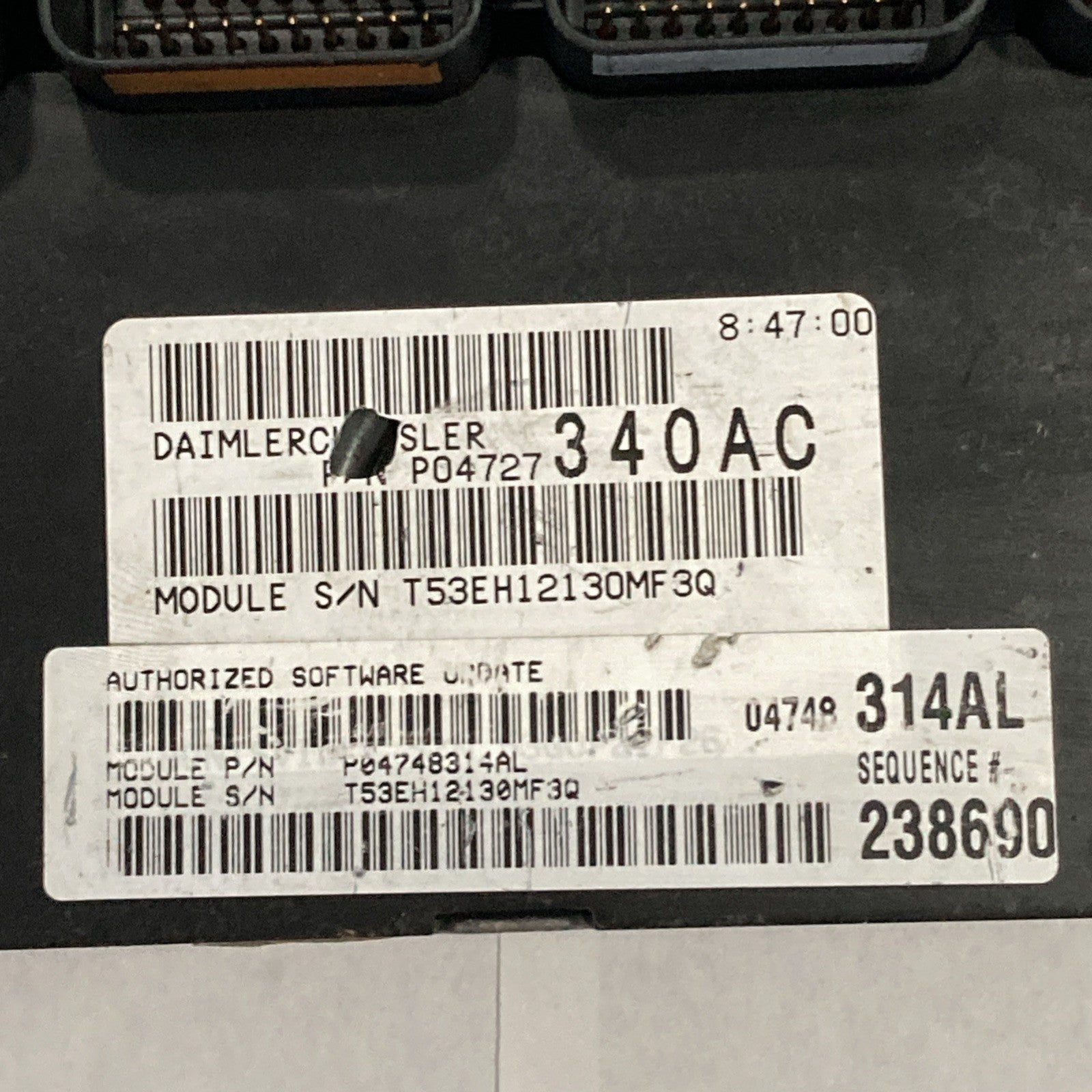 2004 Chrysler Pacifica 3.5L ECU/ECM P04727340AC *VIN PROGRAMMED*