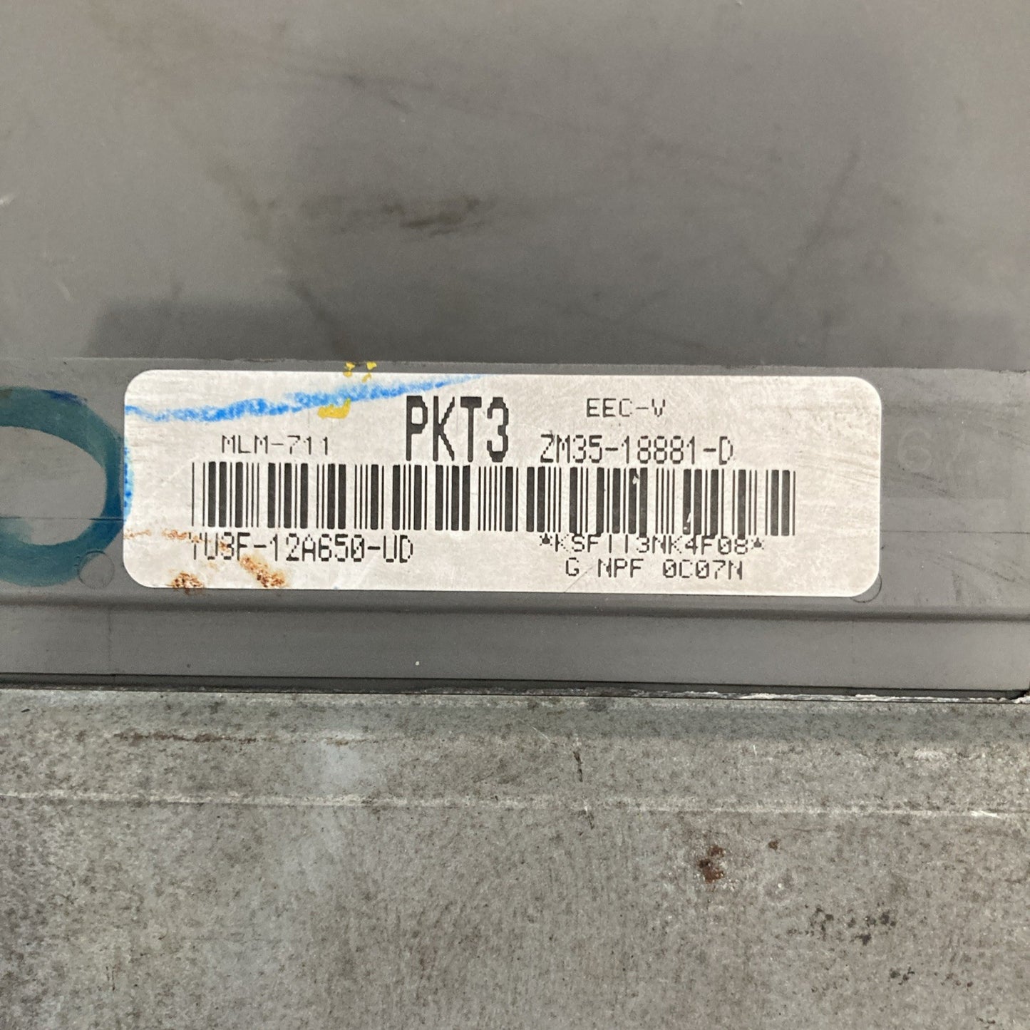 2000 Mazda Protege ECU/ECM YU3F-12A650-UD